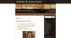Desktop Screenshot of adamsfiduciary.com