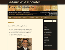 Tablet Screenshot of adamsfiduciary.com